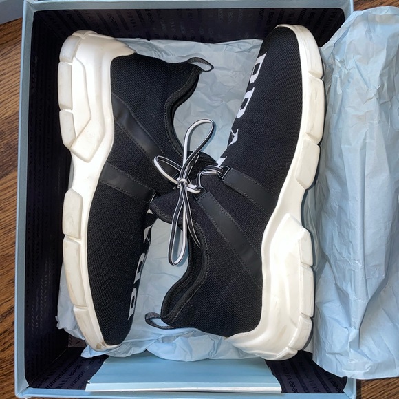 Prada knit logo sneakers. SUPER comfortable just not my style anymore - Picture 5 of 7